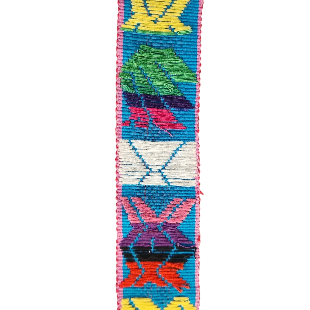 Vintage Central American Handmade Multicolor Belt/Guitar Strap. - Picture 6 of 12